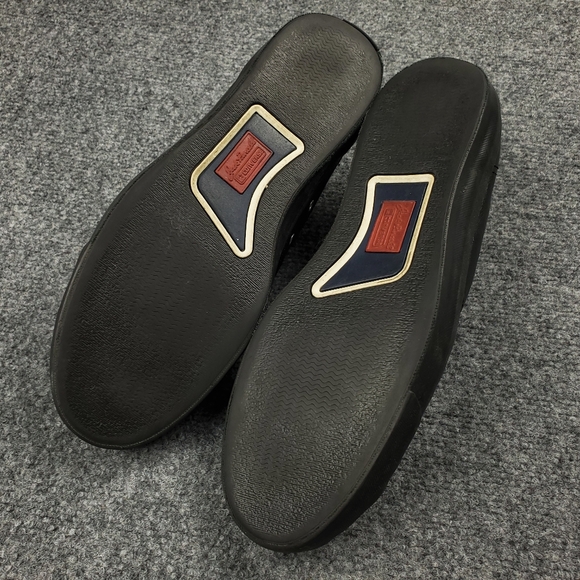 Converse Jack Purcell Low Triple Black Leather Sneakers Mens 9 Casual Shoes - Picture 10 of 13